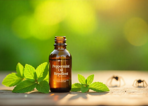 Natural Spider Repellent with Peppermint Oil